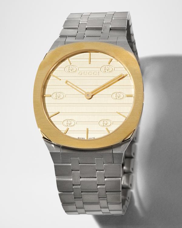 Gucci 38mm G-Timeless Bee Watch with 3-Link Bracelet | Neiman Marcus