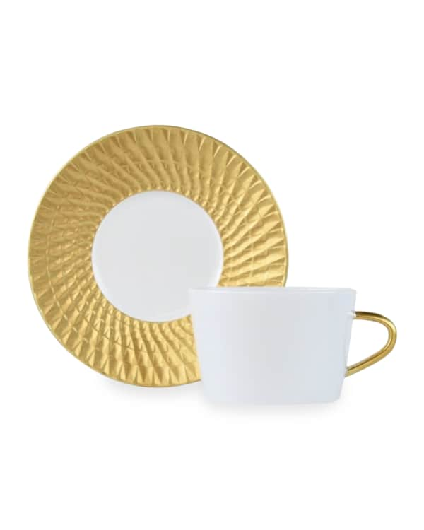 Bernardaud in Bloom Breakfast Cup and Saucer