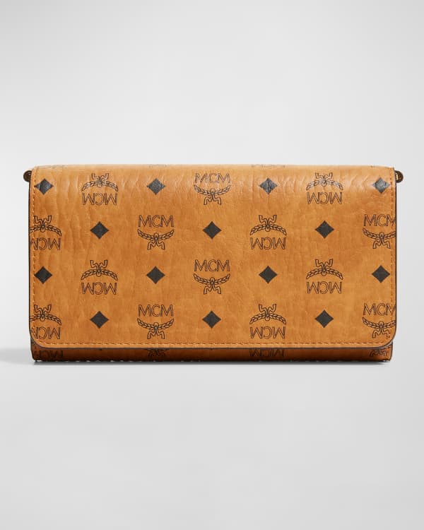 MCM Visetos Original Smart Phone Case with Pocket Neiman Marcus