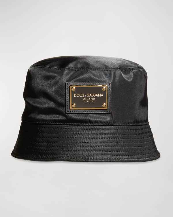 Alexander McQueen Men's William Blake Dante Logo Bucket Hat | Neiman Marcus