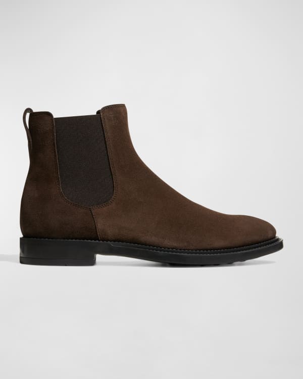 Stone suede new arrivals chelsea boots mens