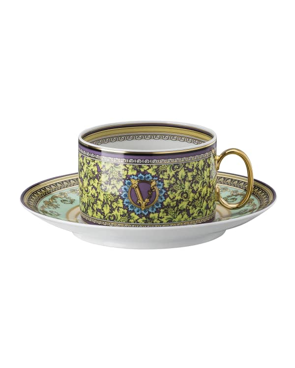 Lot De 4 Tasses à Expresso Michael Aram – Grenade – Avec Soucoupes – 8 Pièces