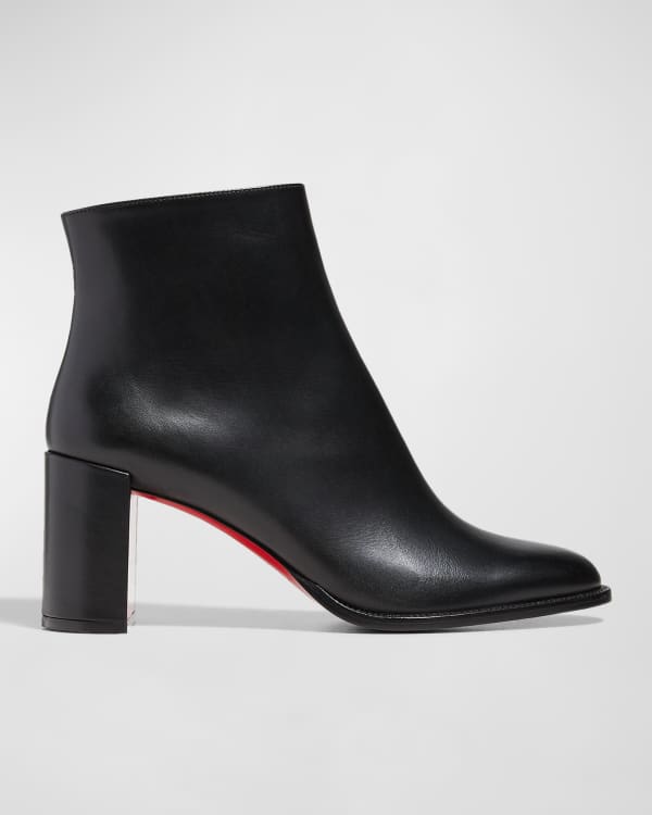 Christian Louboutin Tres Olivia Napa Leather Buckled Red Sole