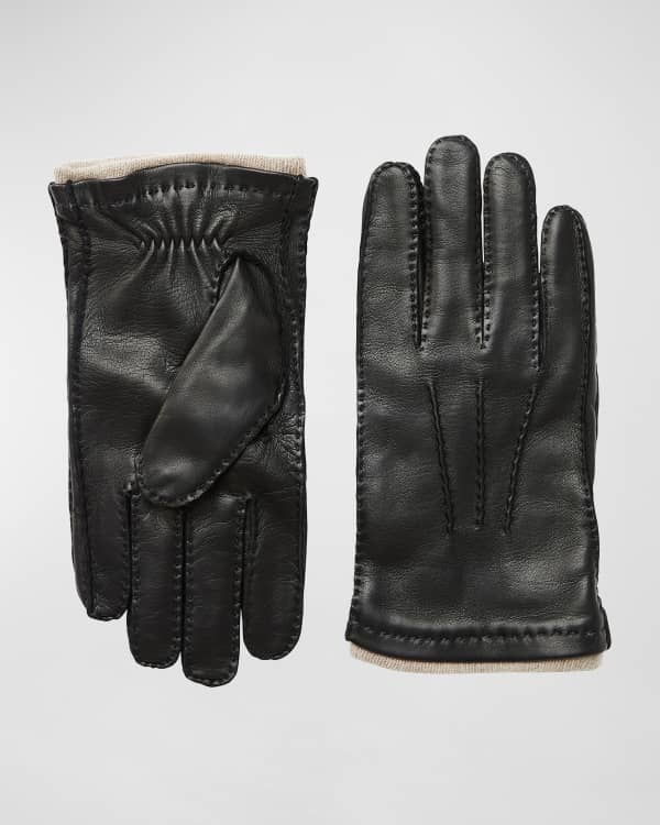 Bruno Magli Men's HandStitched Leather Gloves Neiman Marcus