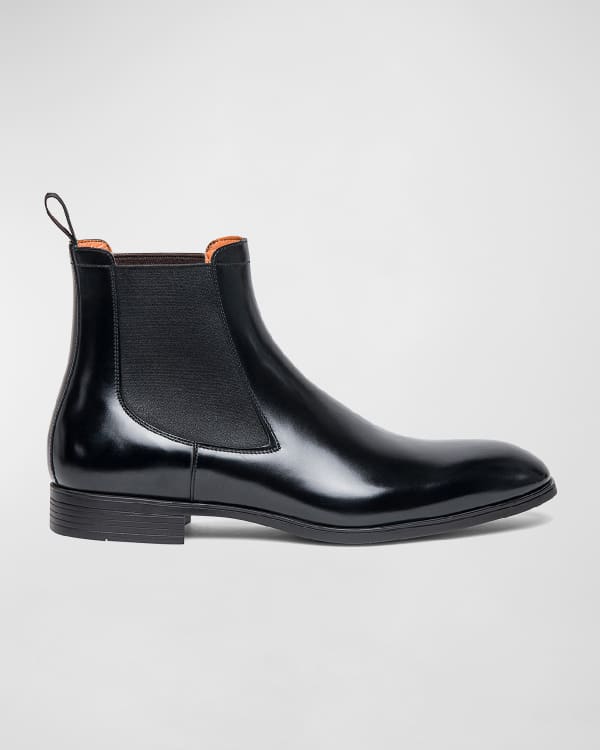 Bruno magli leather chelsea boots hotsell