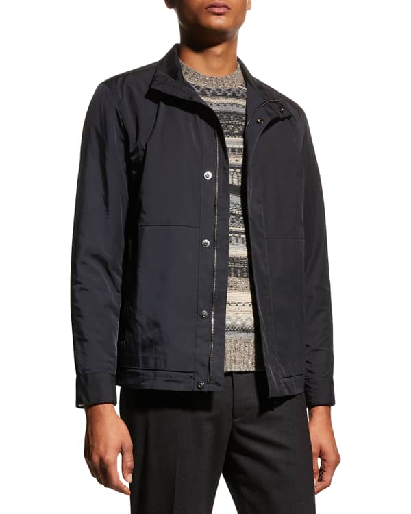 Theory Men's Lamb Supreme Trucker Jacket | Neiman Marcus