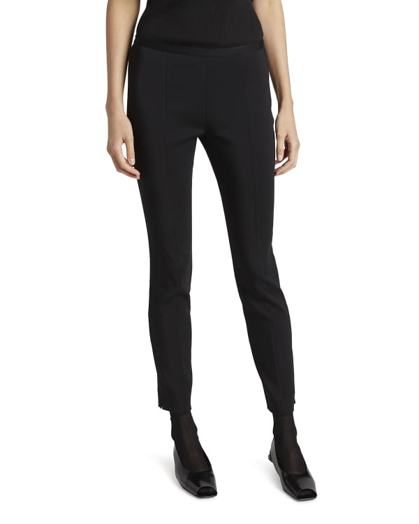 THE ROW Woolworth Mid-Rise Ankle Leggings - Bergdorf Goodman