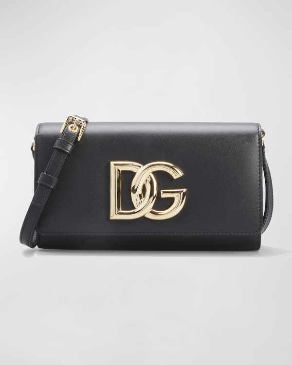 Dolce&Gabbana Hot Stuff DG Logo Leather Crossbody Bag | Neiman Marcus