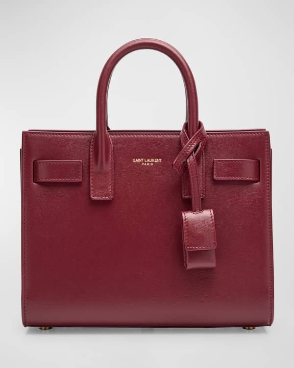 Saint Laurent Kaia Small Croc-Embossed Saddle Satchel Bag