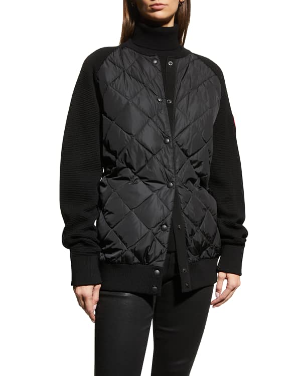 Canada Goose HyBridge Quilted Knit Hoodie | Neiman Marcus