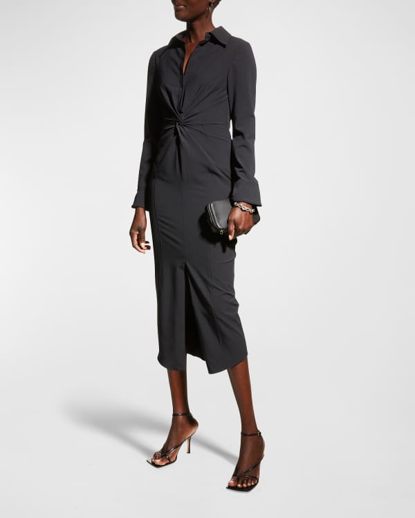 Cinq a Sept Tasha Mon Amour Embellished Midi Knit Dress | Neiman Marcus