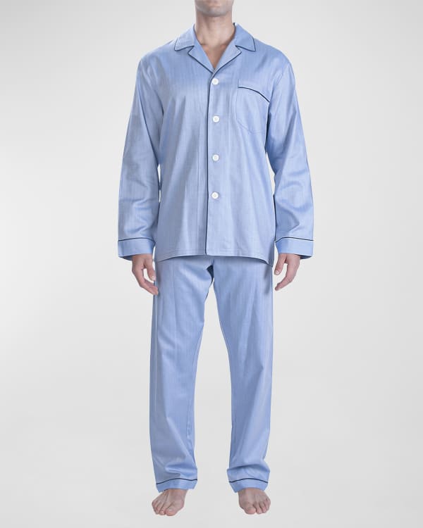 BedHead Pajamas Men's Race Car Stripe Classic Pajama Set | Neiman Marcus