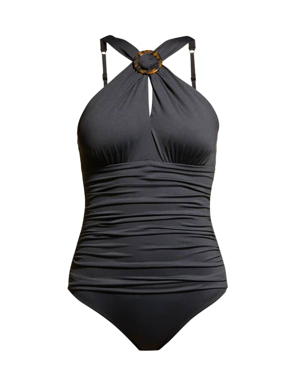 Magicsuit Goddess Ruched Wrap-Front One-Piece Swimsuit - Bergdorf Goodman