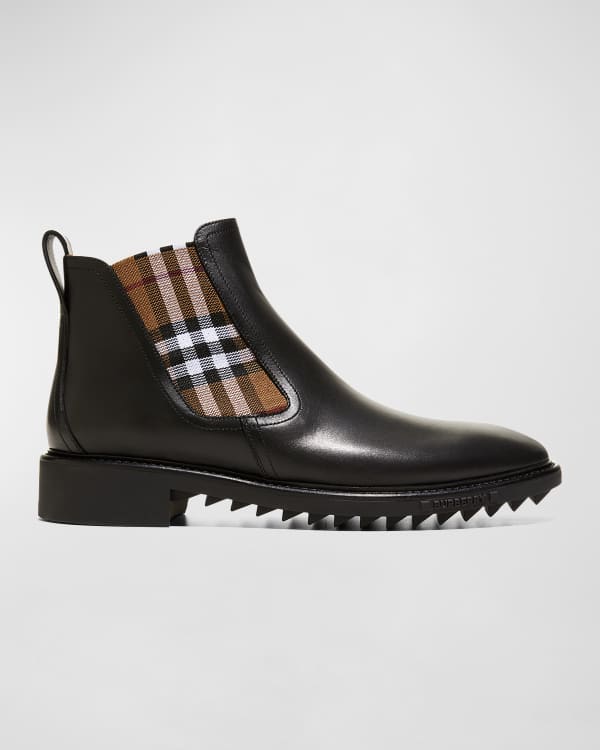 Loewe Men's Leather Chelsea Boots | Neiman Marcus