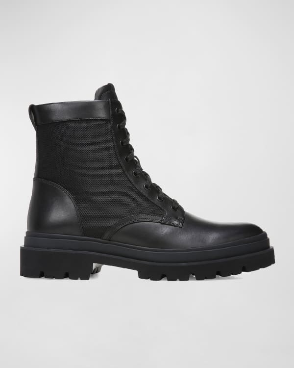 Santoni Men's Mountain Lug-Sole Leather Boots | Neiman Marcus