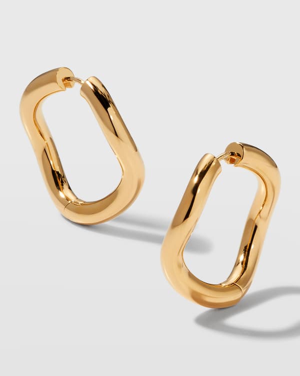 Charlotte Chesnais Bo Mini Initial Hoop Earrings | Neiman Marcus