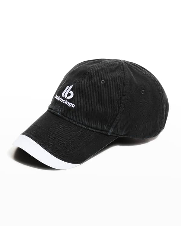 Balenciaga Logo Baseball Cap, Black | Neiman Marcus