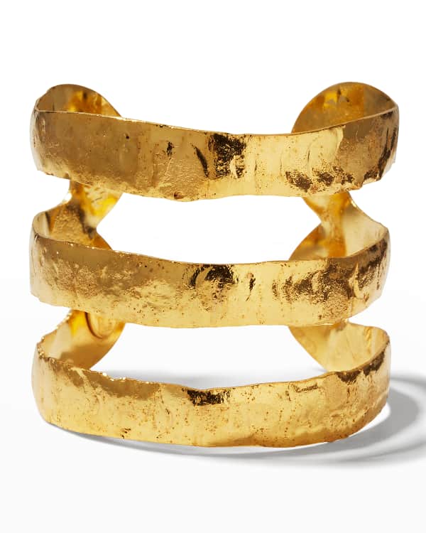 Liane Manchette 24K Goldplated Cuff Bracelet