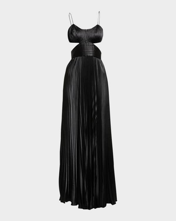 AMUR Lorelie Pleated Halter Gown | Neiman Marcus