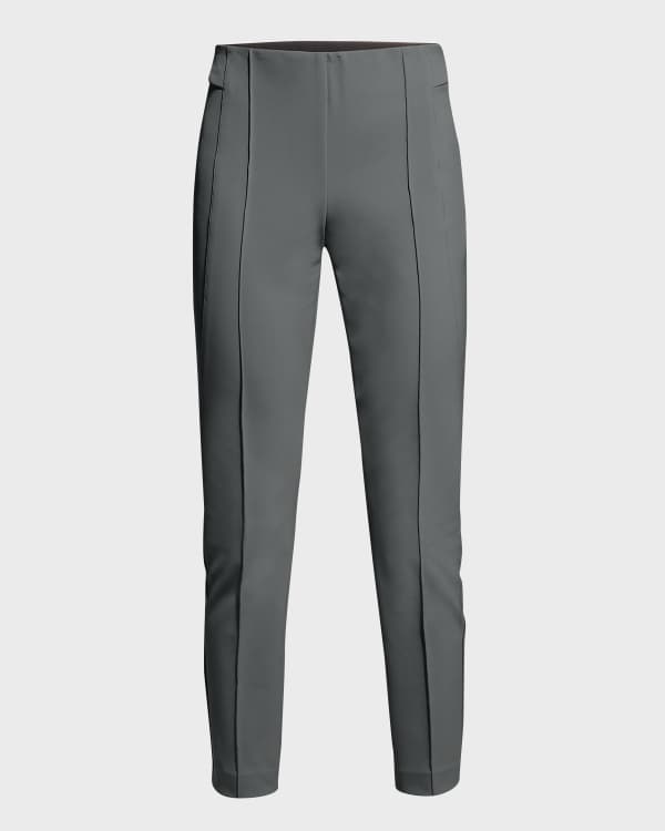 Eileen Fisher Petite Silk Georgette Crepe Tapered Ankle Pants