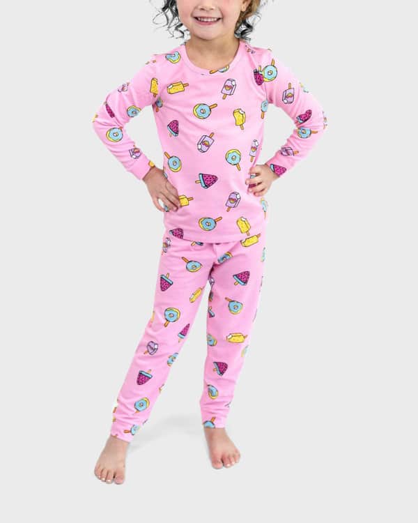 Bedhead Pajamas Girls All My Love 2 Piece Pajama Set Size 2 12