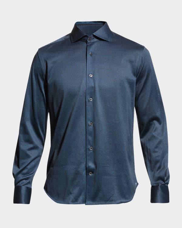 Tシャツ・カットソー Burberry SS25 'Sherfield' shirt (8071800 NAVY) Sherfield stretch cotton shirt – Daniello.com