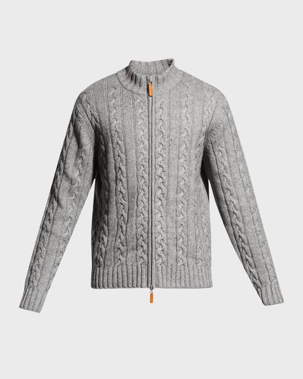 Neiman Marcus Ribbed Wool Cashmere Turtleneck Sweater Neiman Marcus