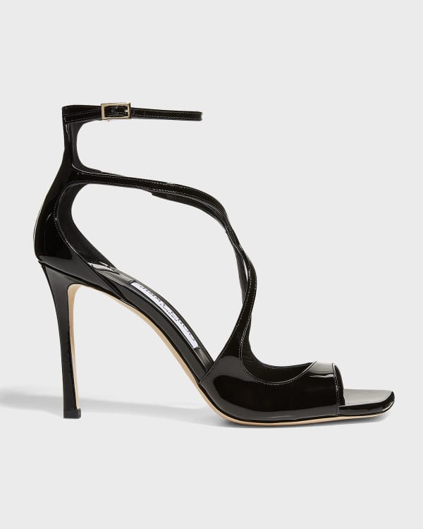 Jimmy Choo Aveline Tulle Bow Ankle-Strap Sandals | Neiman Marcus