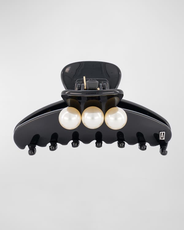 Alexandre de Paris Swarovski Pearly Jaw Hair Clip | Neiman