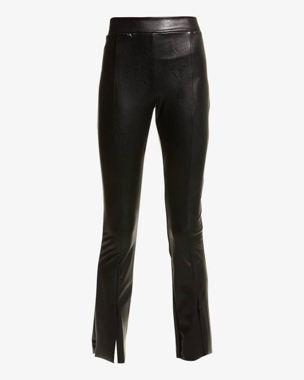 Rag Bone Paneled Straight Leather Pants Neiman Marcus