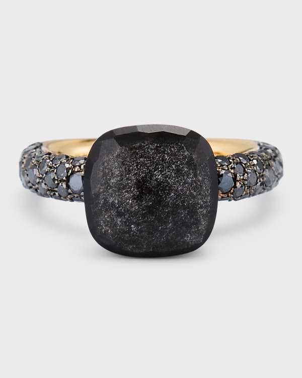 Pomellato 18kt Rose Gold Sabbia Black Diamond Ring