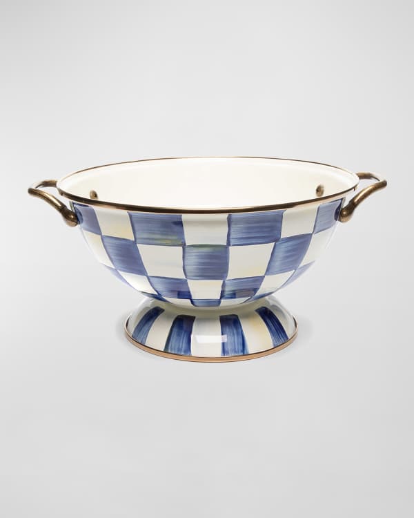 Mackenzie Childs Compote Courtly Check Large Bowl