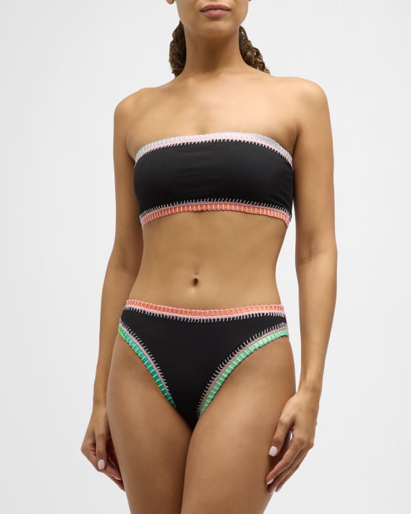Women's Luxury Crochet Bikini - Ferrarini Red Swim Top – PQ Swim