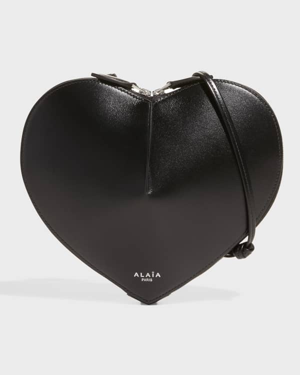 Alaïa Garance Phone Perforated Shoulder Bag In Noir