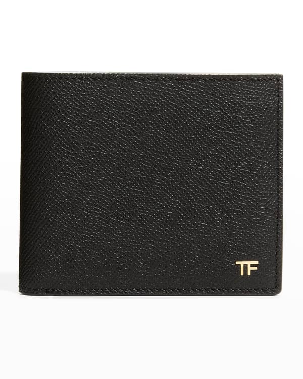 TOM FORD Men's T Line Croc-Effect Bifold Card Holder | Neiman Marcus