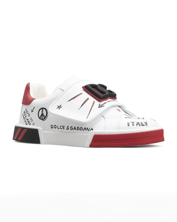 dolce gabbana portofino graffiti sneakers
