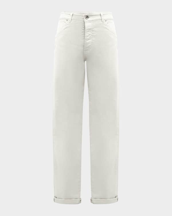 Brunello Cucinelli Men's Iconic Fit Garment Dyed 5-Pocket