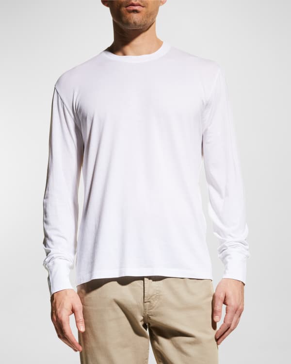 Burberry men's long sleeve t outlet shirt