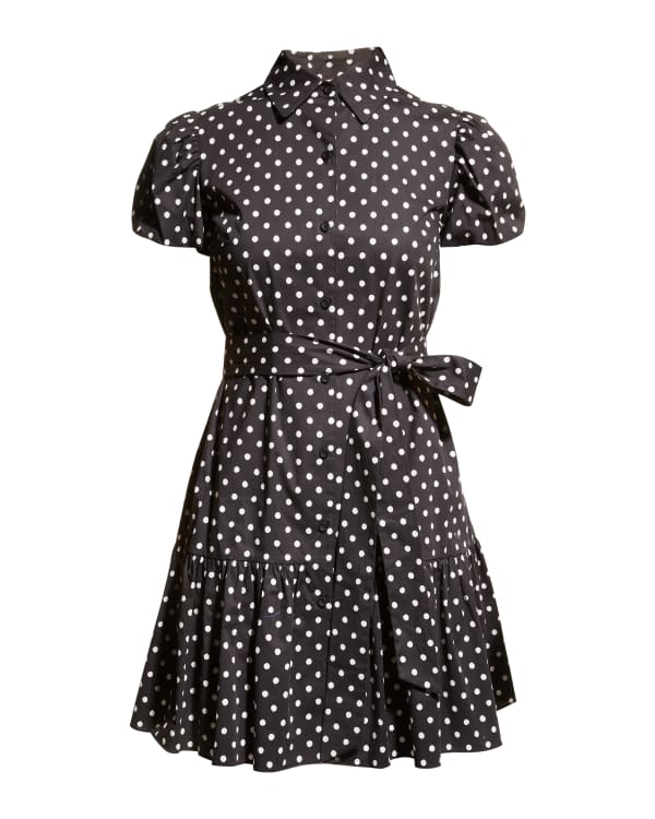 kate spade new york in bloom floral embroidered burnout mini dress