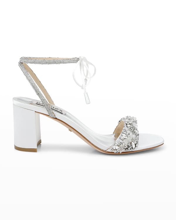 Badgley Mischka Marina Ankle-Strap Sandals | Neiman Marcus
