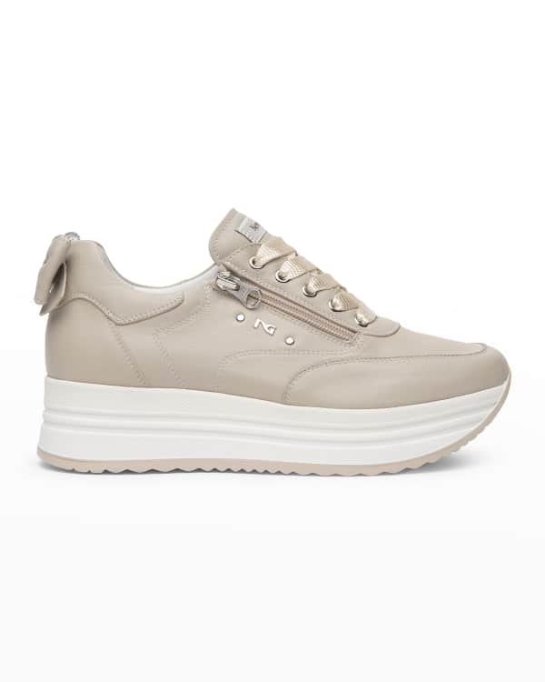 nerogiardini zipper platform sneakers