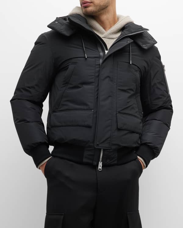 Emporio Armani Men's Hooded Down Puffer Jacket | Neiman Marcus