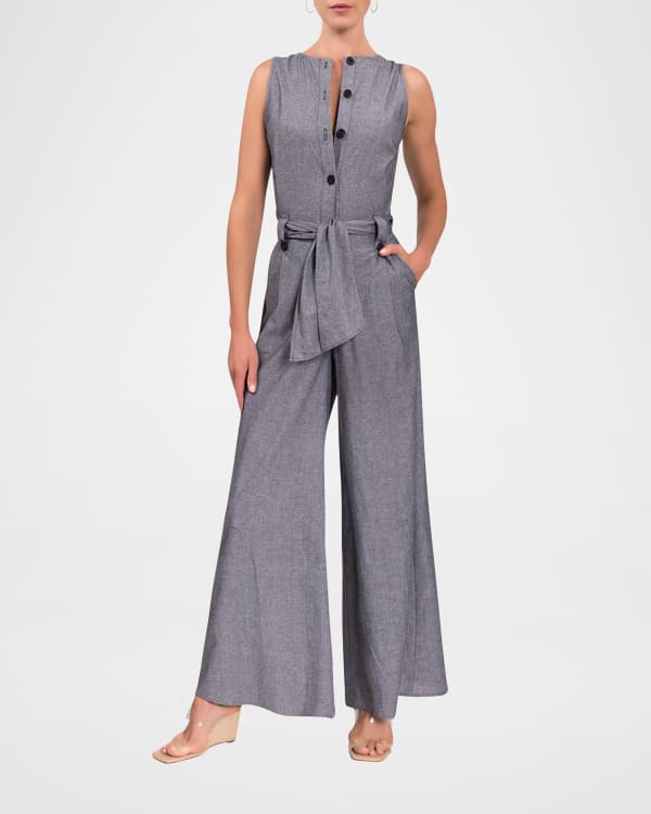 Trina turk chambray jumpsuit shop