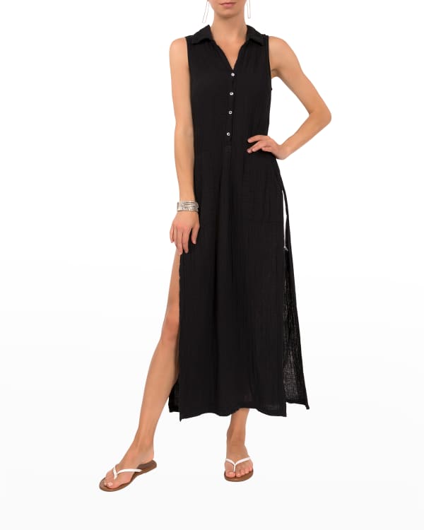 Agua Bendita Massai Cutout One-Shoulder Maxi Dress | Neiman Marcus