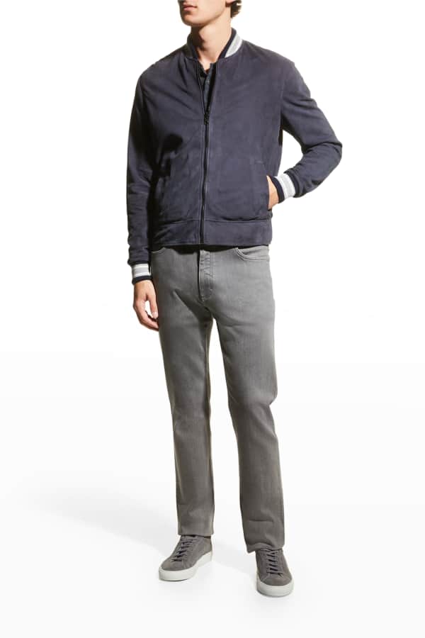 Herno Men's Knit Shirt Jacket w/ QuiltedBack Neiman Marcus