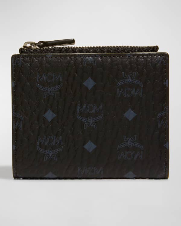MCM Visetos Original Zip Wallet | Neiman Marcus