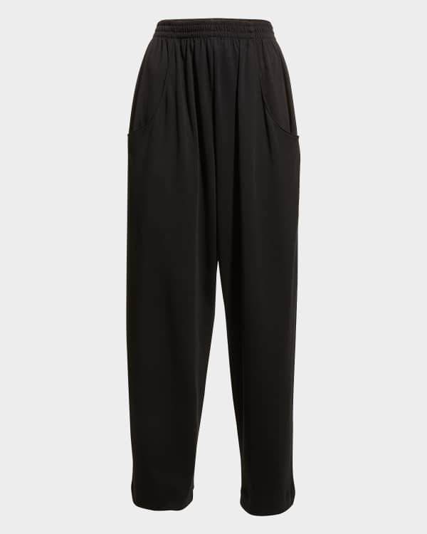 【送料&関税込】Khaite Pheadra Wide Leg Trousers Khaite Pheadra Wide-Leg Ankle Crepe Pants | Neiman Marcus