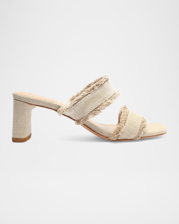 Marc Fisher LTD Women's Cerita Leather Braided Heel Sandals - View #9