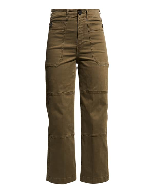 Frame Trapunto Moto Pants with Banded Bottom - ShopStyle