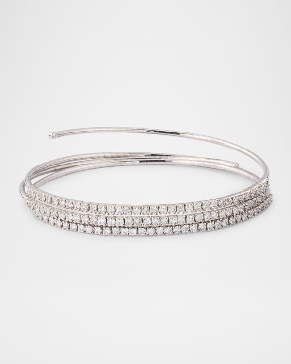 Diamond coil bracelet sale